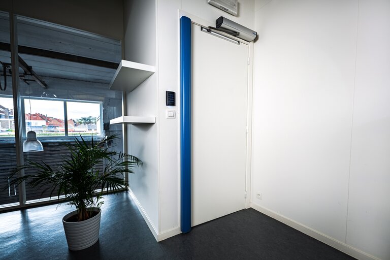 Blue BO by CDVI Magnetic door holder
