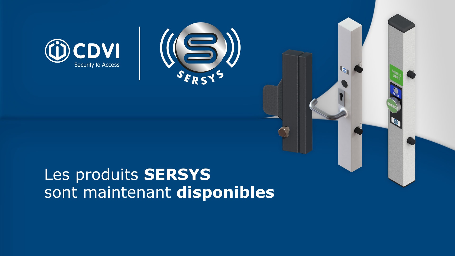 serrures motorisées haute sécurité Sersys CDVI